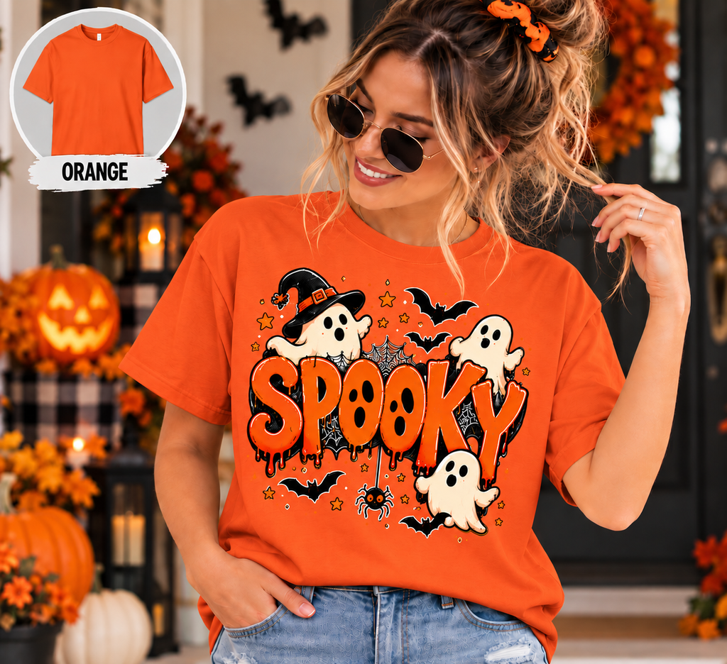 Spooky Halloween Shirt, Ghost T-Shirt, Sweatshirt & Hoodie
