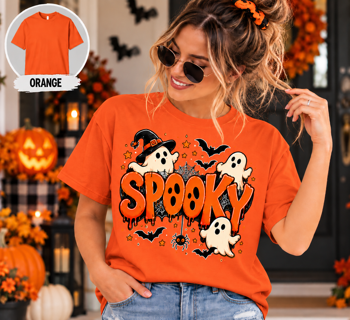 Spooky Halloween Shirt, Ghost T-Shirt, Sweatshirt & Hoodie