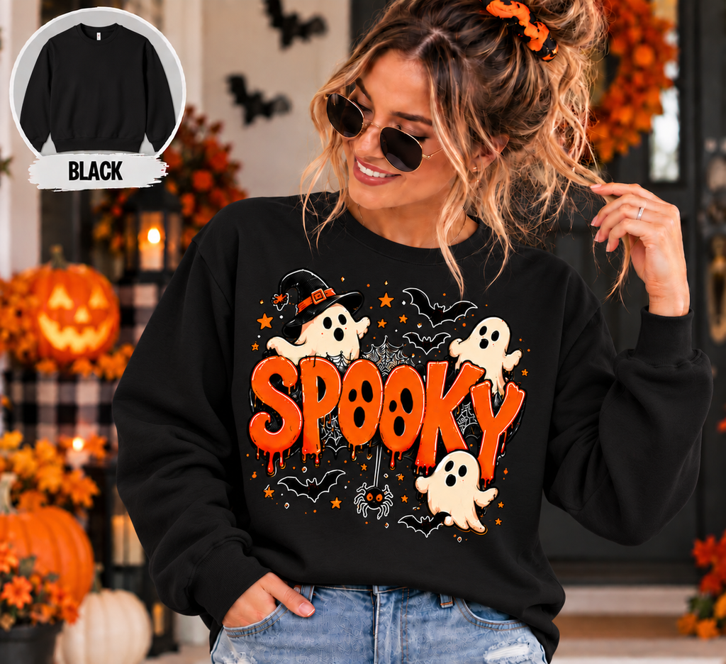 Spooky Halloween Shirt, Ghost T-Shirt, Sweatshirt & Hoodie