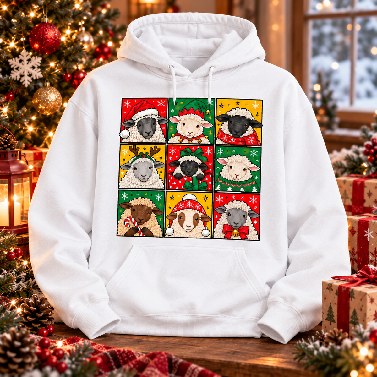 Christmas Sheep Shirt, Funny Sheep Holiday Tee, Cute Farm Animal Christmas Gift