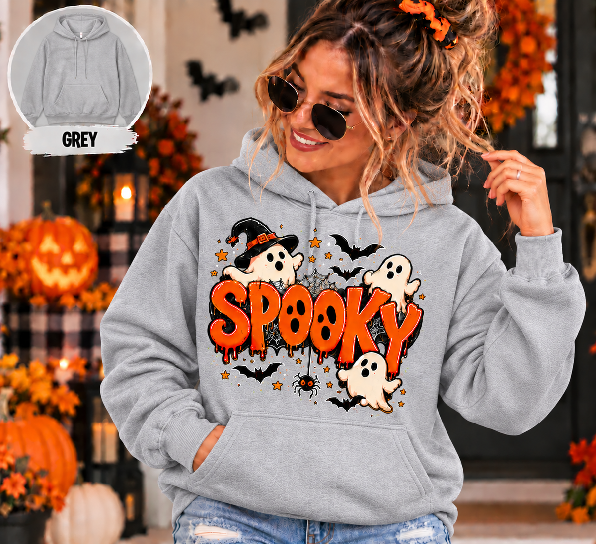 Spooky Halloween Shirt, Ghost T-Shirt, Sweatshirt & Hoodie