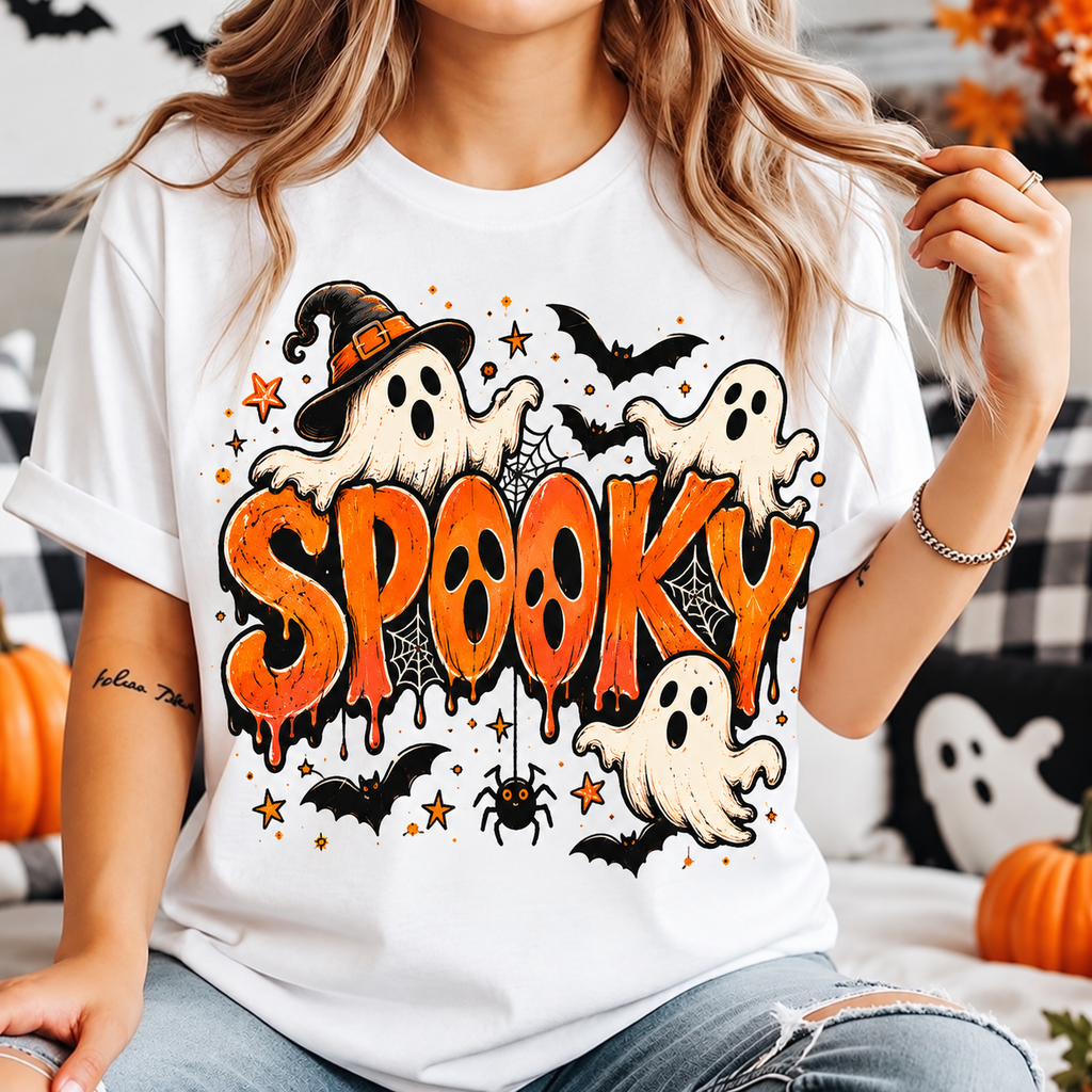Spooky Halloween Shirt, Ghost T-Shirt, Sweatshirt & Hoodie