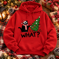 Funny Black Cat Christmas Shirt – What? Cat Sweatshirt & Hoodie