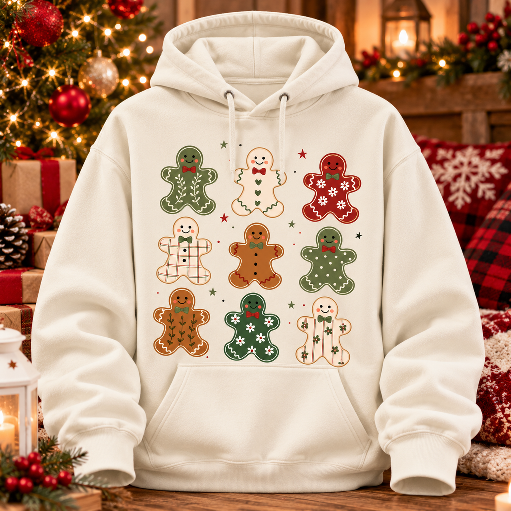 Christmas Gingerbread Shirt, Cute Gingerbread Cookie Holiday Tee
