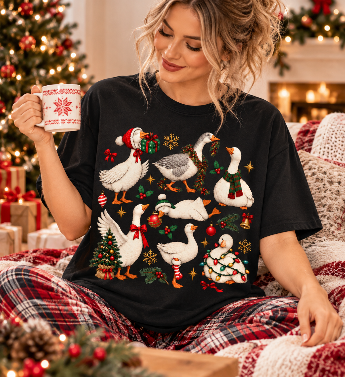 Funny Christmas Goose Shirt – Festive Goose Sweatshirt & Hoodie