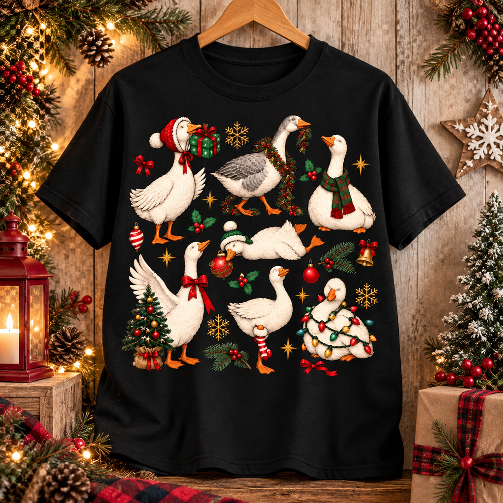 Funny Christmas Goose Shirt – Festive Goose Sweatshirt & Hoodie