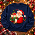 Christmas Santa Sweatshirt, Santa Claus Hoodie, Vintage Christmas Shirt, Holiday Gift for Family