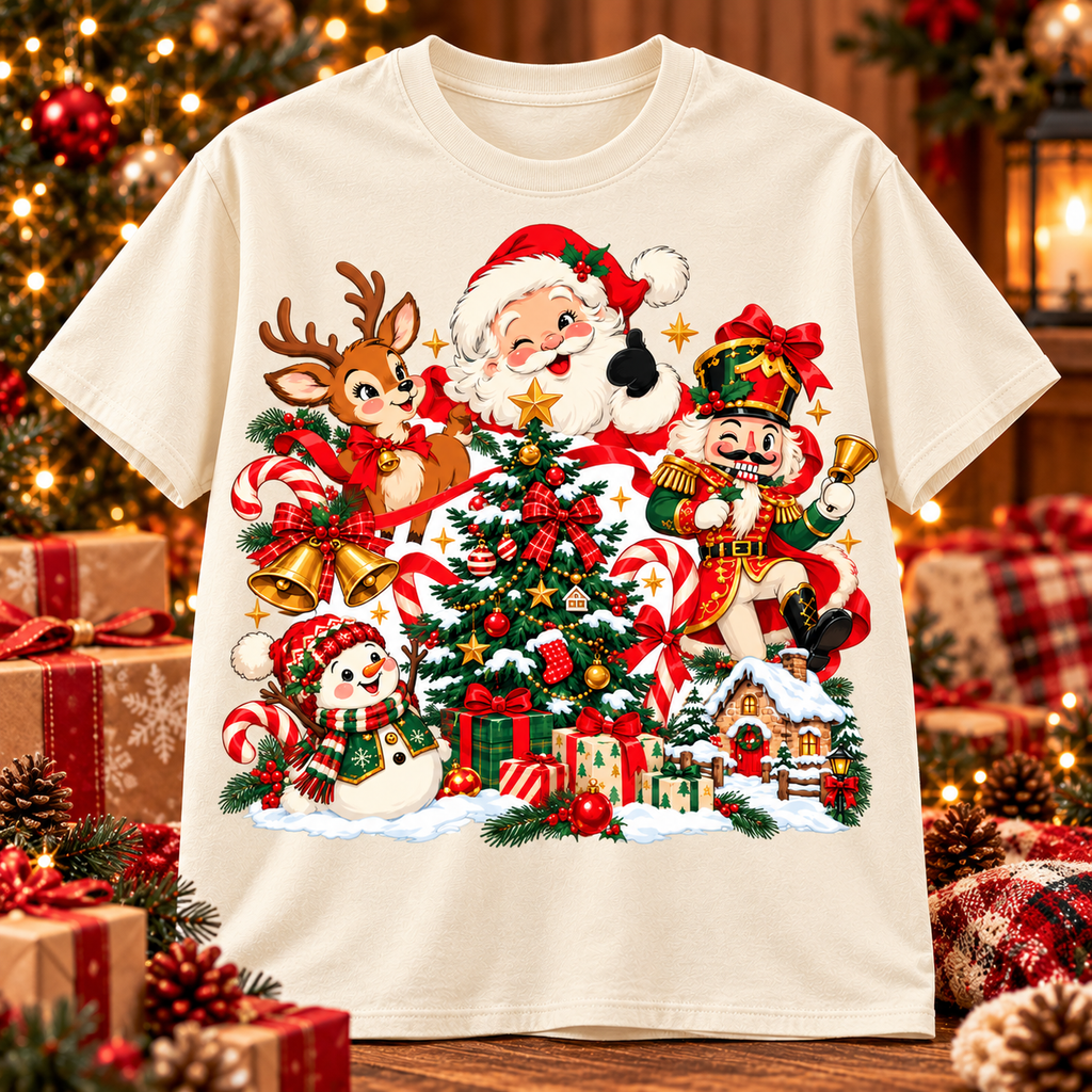 Christmas Hoodie, Santa Claus Sweatshirt, Vintage Christmas Shirt, Festive Holiday Pullover, Christmas Gift for Family