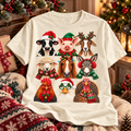 Funny Christmas Animal Shirt, Farm Animal Holiday Tee, Cute Christmas Gift