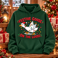 Funny Christmas Goose Shirt – Festive Goose on the Loose Tee