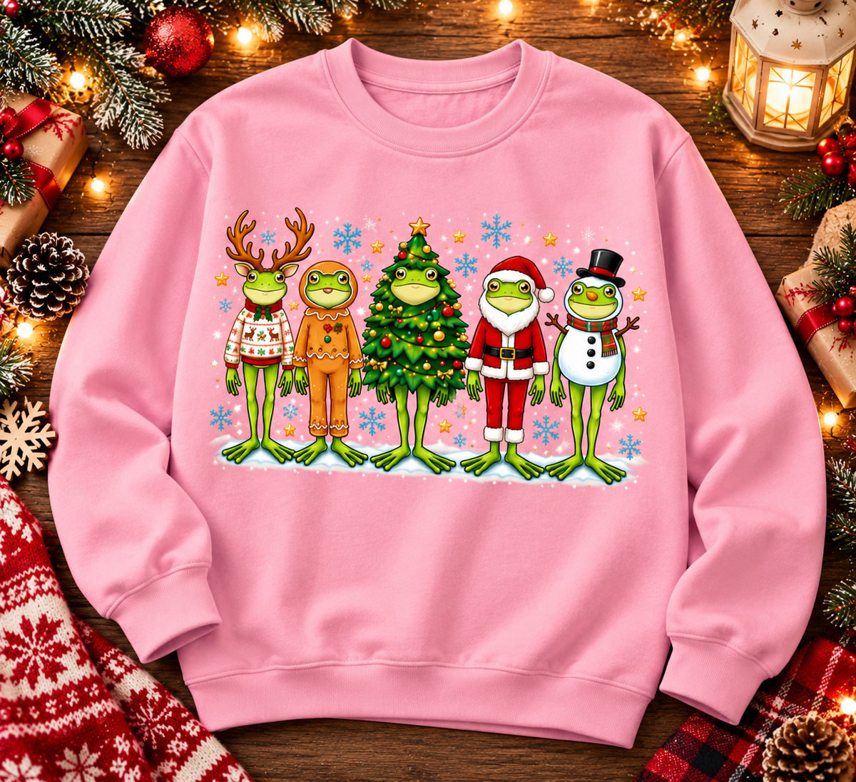 Funny Christmas Frog Hoodie – Cute Holiday Gift