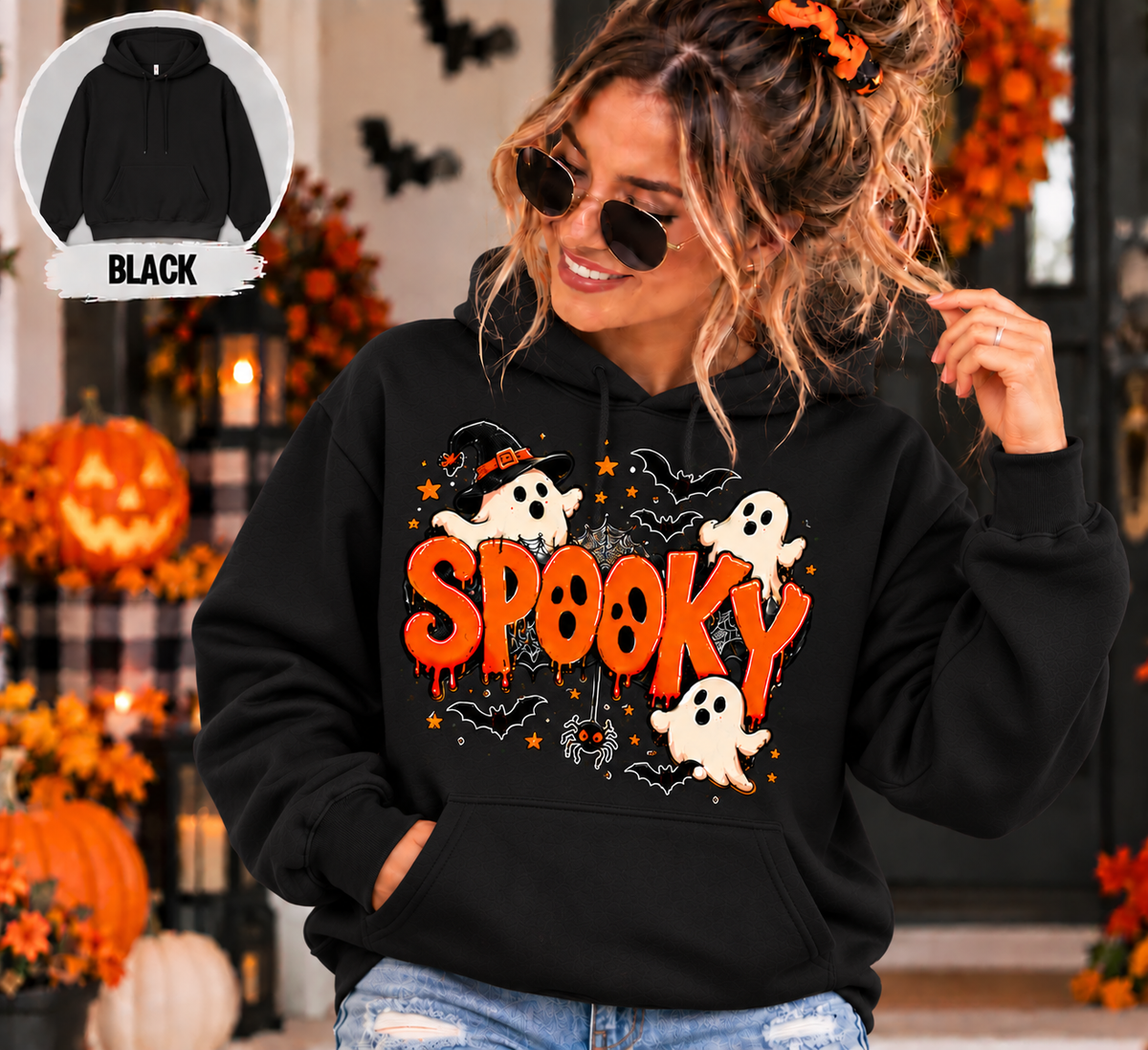 Spooky Halloween Shirt, Ghost T-Shirt, Sweatshirt & Hoodie