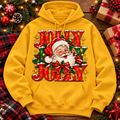 Jolly Jolly Santa Shirt, Vintage Christmas Sweatshirt, Funny Holiday Hoodie, Festive Santa Gift