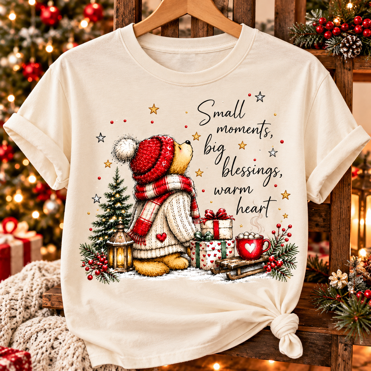 Christmas Bear Shirt, Sweatshirt & Hoodie – Cozy Holiday Gift