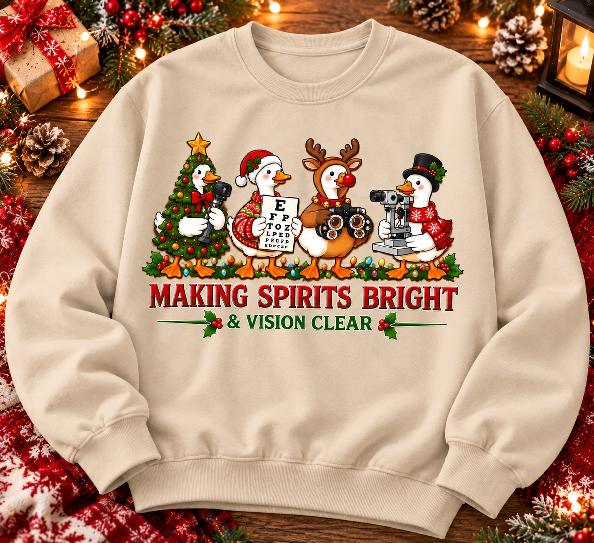 Christmas Optometrist Shirt, Funny Christmas Goose Tee, Eye Doctor Holiday Gift