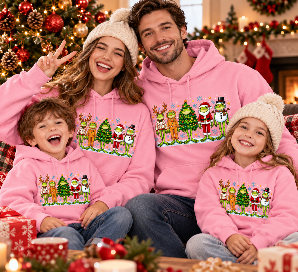 Funny Christmas Frog Hoodie – Cute Holiday Gift