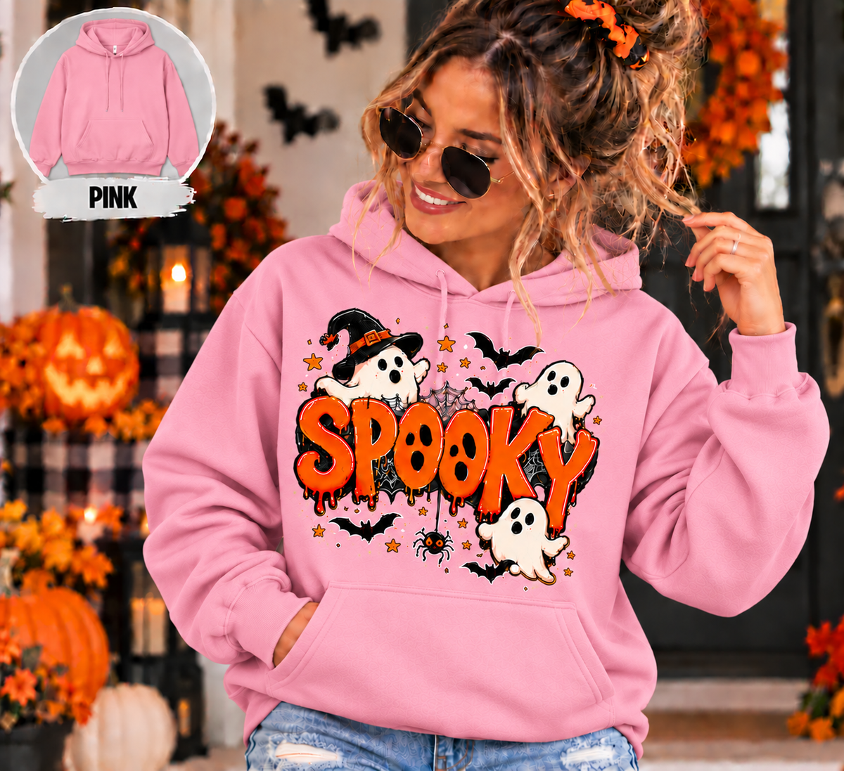 Spooky Halloween Shirt, Ghost T-Shirt, Sweatshirt & Hoodie