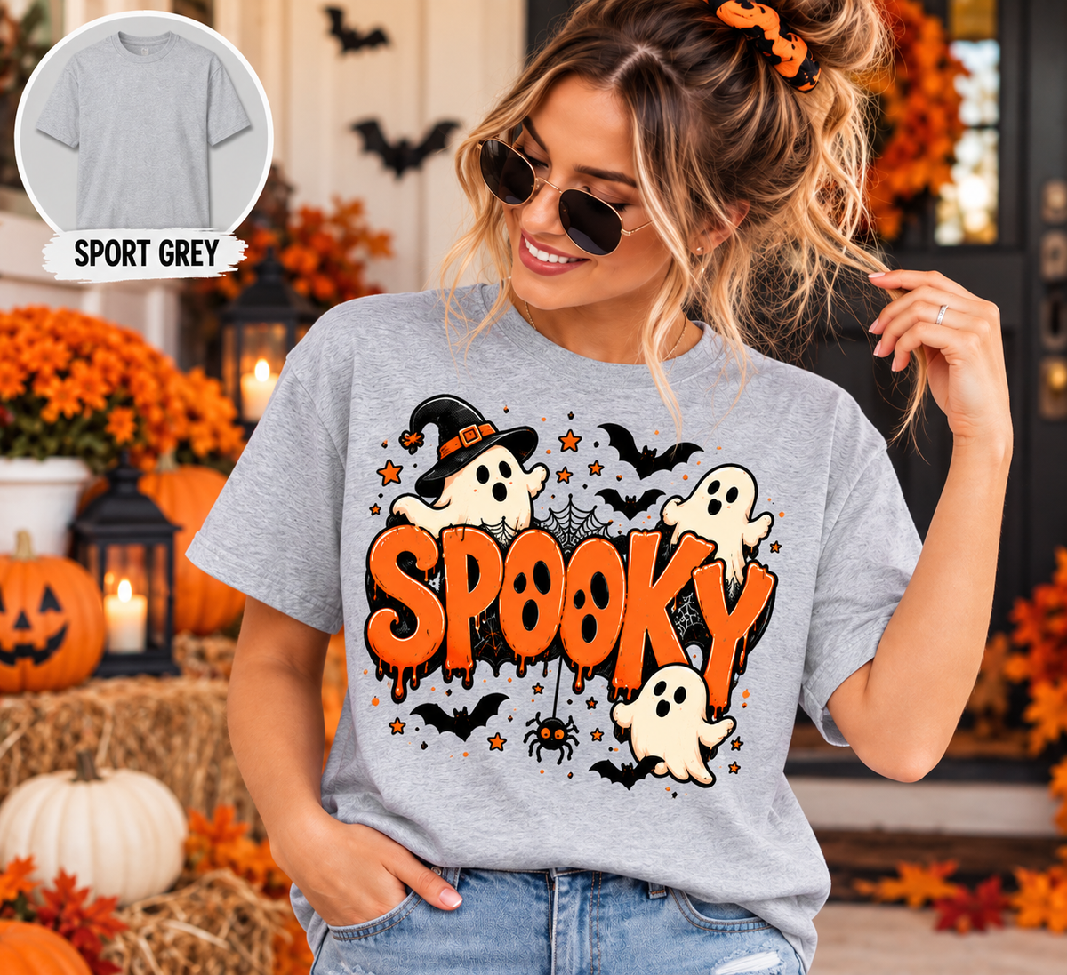Spooky Halloween Shirt, Ghost T-Shirt, Sweatshirt & Hoodie