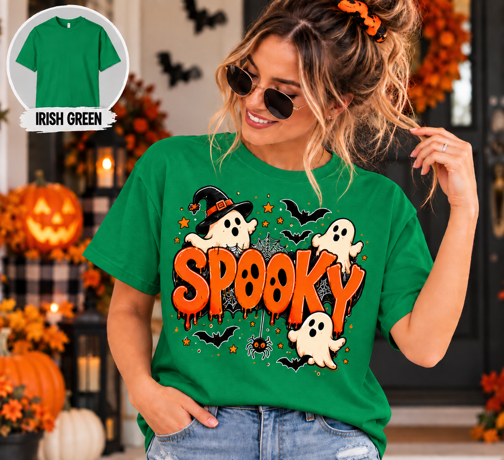 Spooky Halloween Shirt, Ghost T-Shirt, Sweatshirt & Hoodie