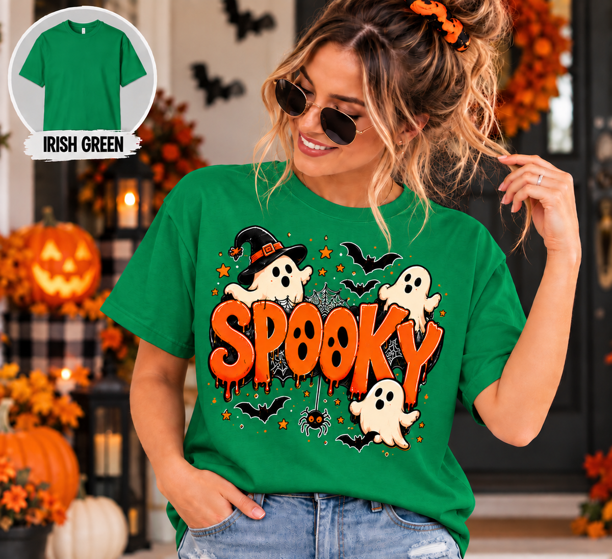 Spooky Halloween Shirt, Ghost T-Shirt, Sweatshirt & Hoodie