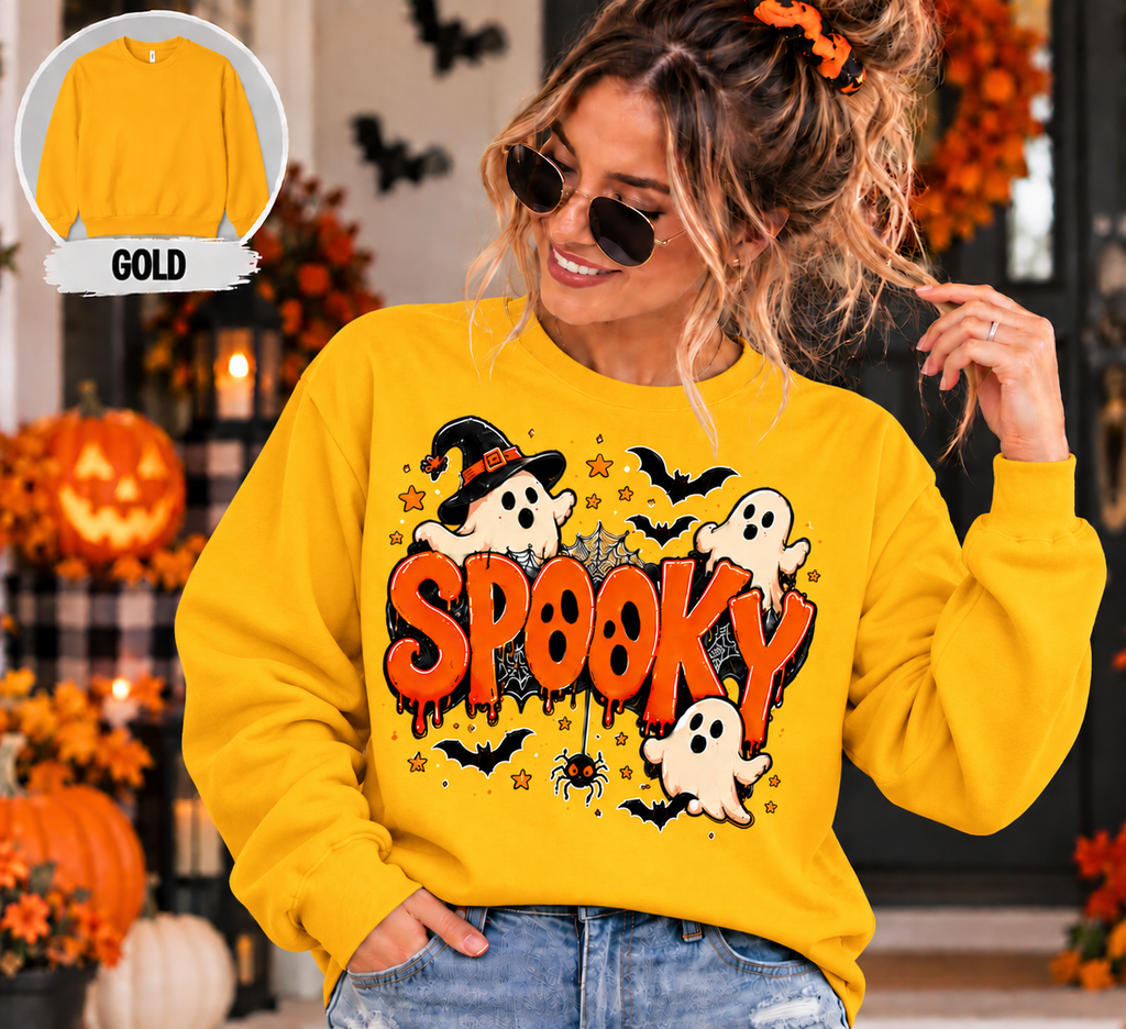 Spooky Halloween Shirt, Ghost T-Shirt, Sweatshirt & Hoodie