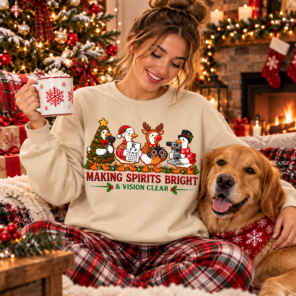 Christmas Optometrist Shirt, Funny Christmas Goose Tee, Eye Doctor Holiday Gift