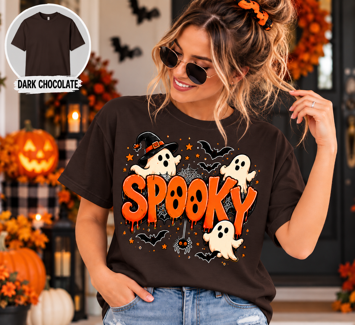 Spooky Halloween Shirt, Ghost T-Shirt, Sweatshirt & Hoodie