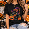 Halloween Black Cat Shirt, Witchy Cat Graphic T-Shirt, Sweatshirt & Hoodie