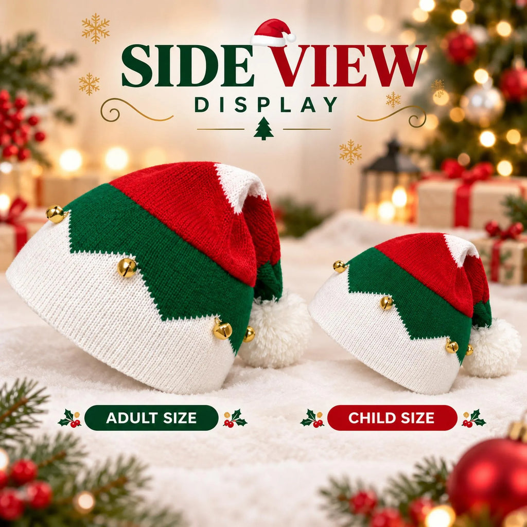 Personalized Christmas Hat, Custom Name Elf Hat for Kids and Adults, Matching Family Christmas Gift