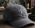 Funny Skeleton Embroidered Hat, Halloween Dad Cap, Spooky Baseball Cap, Vintage Style Skull Gift for Him