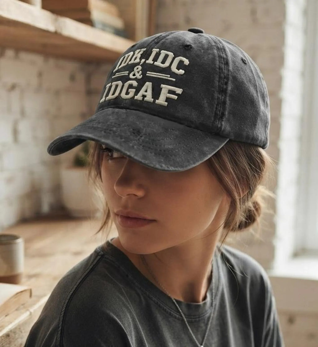 Funny Sarcastic Dad Hat, Vintage Washed Baseball Cap, Embroidered Statement Hat, Casual Unisex Cap, Gift for Friends