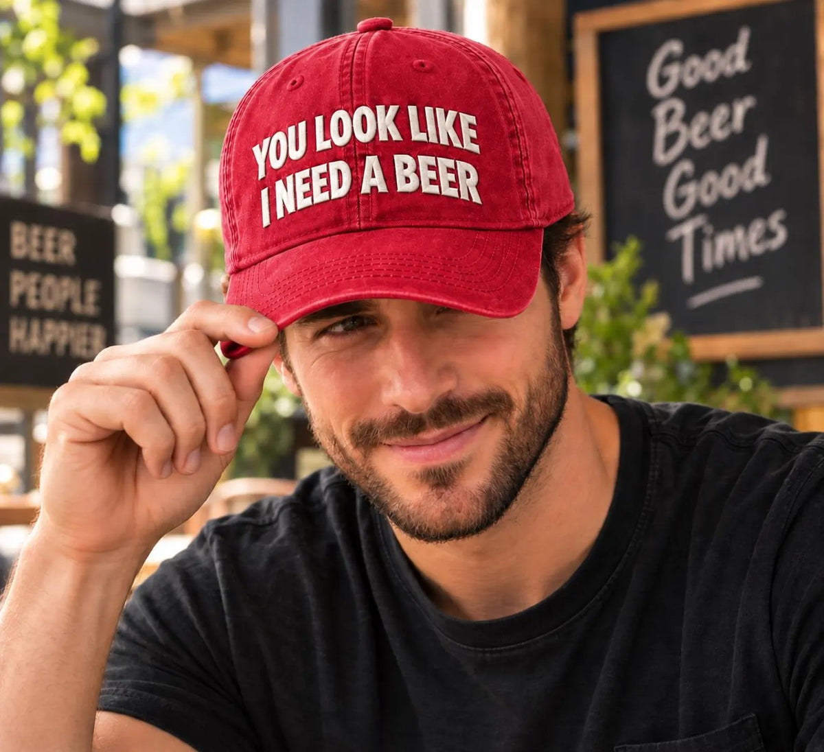 Funny Beer Hat, You Look Like I Need a Beer Cap, Drinking Hat, Beer Lover Gift, Funny Dad Hat, Bar Hat, Casual Baseball Cap