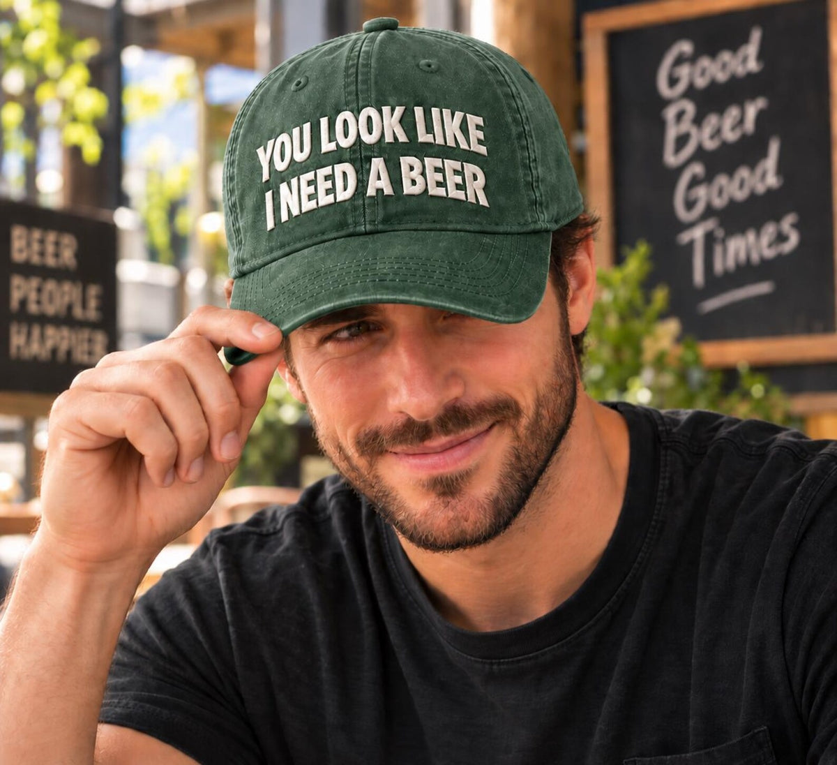 Funny Beer Hat, You Look Like I Need a Beer Cap, Drinking Hat, Beer Lover Gift, Funny Dad Hat, Bar Hat, Casual Baseball Cap