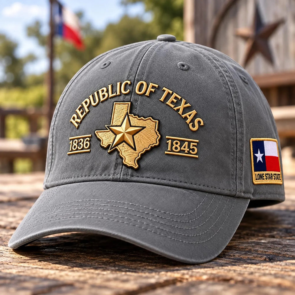 Personalized Year Hat, Custom Date Embroidered Cap, Texas Inspired Hat, Vintage Washed Baseball Cap, Western Dad Hat, Anniversary Gift