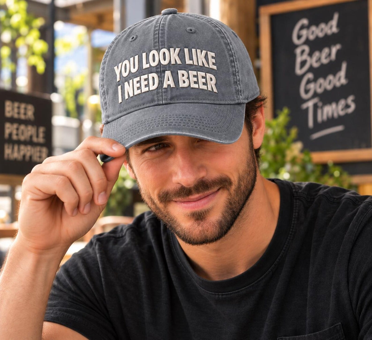 Funny Beer Hat, You Look Like I Need a Beer Cap, Drinking Hat, Beer Lover Gift, Funny Dad Hat, Bar Hat, Casual Baseball Cap