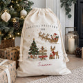 Personalised Cotton Santa Sack, Kids Christmas Gift Bag, Christmas Eve Box, Special Delivery Bag